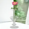 Vasi di vetro Vaso Minimalist Flower Pot Desktop Ornament Dispositivo per il tavolino d'ingresso TV Armadio Office Decorazione