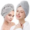 Asciugamano di asciugamani in gambo in bambù turbante per doccia con bottoni super assorbenti asciugamani rapidi
