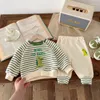 Clothing Sets Children's Super Cute Set 0-5-year-old Spring Kids Wear Baby Striped Sweater Pants Toddler Two Piece