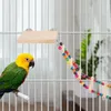 Altre forniture per uccelli Piattaforma per animali domestici Scalati di arrampicata giocattolo Budgie che allena il gioco da gioco in legno da gioco colorato