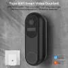 Dörrklockor Tuya WiFi Video Doorbell Smart Home Outdoor Wireless Door Bell 1080p HD Pir Night Vision IP54 Waterproof Video Intercom Camera