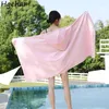 Towel Quick Drying Bath Towels Swimming Water Absorbent Wearable Shower Hooded Washcloth Unisex Durable Hair Toallas Household