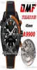 OMF CAL A9900 Chronographe automatique MONTRE PVD PVD ACTEUR BLACK ORANGE SABLET SABLET ET STRAPE DE NYLON EN NYLON 2159246510468678