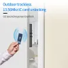 Lock Invisible Door Lock Tuya Smart Wooden Door Lock APP IC Card Unlock Electronic Lock Indoor Hidden Burglar Door Locks Punch Free