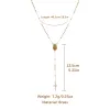 Colliers Hzman 14K Gold plaqué DESYT Y Collier Rosaire Perle Vierge Marie Jésus Cruicifix Cross Collier de tour ajusté pour les filles