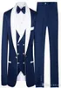 2020 MANDE CUSTOM DEUX BOTTONS ROYAL BLUE ROYAL TUXEDOS PEAK LAPEL GORHSMEN MAN SUITS MENS MENS MELLES JACKETSVESTBO7879281