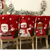 Chair Covers Christmas Cover Santa Back Decor For Year Home Dining Slipcovers