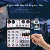 Accessories 4 Channels Audio Sound Mixer Mixing Dj Console Usb Record Sound Card Accessories for Home Karaoke Ktv with 48v Phantom Power