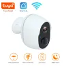 Lecteurs Tuya Smart Life 1080p IP65 Extérieur Wireless Battery Camera Battery Recharteable Batter