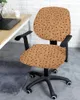 Stol täcker kaffebönor makaron elastisk fåtölj datoröverdrag stretch borttagbar kontorslipcover split säte