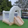 Toptan Ticari PVC Gökkuşağı Mini Bounce House Şişirilebilir Çocuklar Zıplayan Kale Oyun Odası Ekipmanları İç Mekan için Kapı Ücretsiz Gemi Kapınıza