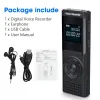 Gravador Profissional Digital Voice Recorder 8G 32G portátil ditafone de voz ativada Redução de ruído Som gravação de áudio mp3 player