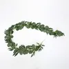 Dekorativa blommor 2m konstgjorda eukalyptus Garland Silk hängande vinstockar murgröna bröllop falska vinstockar grönska växter krans