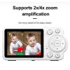 Monitors Video Babymonitor 2.8in LCD Display Monitor Camera Lullabies Cry Detectie Night Vision Temperatuurmonitor voor baby huisdier Eldly