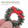 Dekorative Blumen 20 Stcs Weihnachtskranz Miniatur Landschaft Dekoration Garland Spielzeughaus Ornament Dekorationen Party Fliege Home Tisch