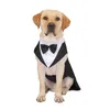 Dog Pet Suit Dogs Clothes Wedding Outfits Tuxedo Puppy Tie Jumpsuit Shirts Wear Elegant Outfit Winter Birthday Tuxedos Apparel 240320