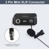 Microfones Phenyx Pro Lavalier Lapel Microphone /Headset Microphone Combo med Mini XLR Jack för scenhögtalarens röstförstärkare Guide