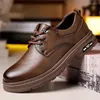 캐주얼 신발 남성용 가죽 작업 없음 슬립 헤렌 Schoenen sapatos masculinos chaussures homme zapatos para hombres