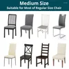 Okładki krzesełek na krzesła kuchenne jadalnia ślub Chaises Chaises Home Siet Cover Regulowane elastyczne obudowy Dom