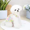 Vestido de cachorro 10pc/vestido floral de lote para cães pequenos Princess renda sling Saias de cachorro