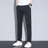 Herrenhosen Marke Kleidung Frühling Sommer dünne Stretch Lyocell Stoff lässig Slim Slim Elastic Taille Business Kaffeehose Männlich