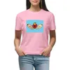 Polos femininos claddagh anel inspirado em arte digital com blusa de camiseta azul de fundo feminino Mulheres tops