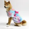 Hondenkleding fleece jas jas kleding luipaard fluweel honden kleding huisdier outfits warme schattige winter Yorkies print roze meisje ropa para perro
