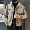 Kurtki męskie 2024 Spring Bomber Jacket Men Mash Modna okrężna obrońca Hasual Windbreaker Płaszcz Motocyklowy