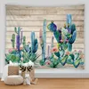 Tapestries Cactus Mandala Tapestry Wall Hanging Boho Decor Macrame Hippie Witchcraft Tropical Plants Cloth Blanket