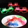 Party Decoration LED Birthday Cnadle Glasses Props Eyewear Year Celebration Candle Sunglasses Adult Kids Eyeglasses Gift