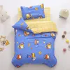 Childrens Kindergarten Quilt Cover Cushion Pillowcase 3 -koppig schattige cartoon anime -patroon beddengoed set LC222 240325
