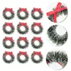 Fleurs décoratives 20 pcs bougies anneaux couronnes de Noël arbre artificiel arche