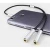 3,5 mm audio dzielący kabel kablowy kabel z mikrofonem z adapterem jeden do dwóch lat