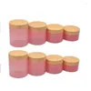 Bouteilles de rangement 100g 120g 150g 200g 250g Pink Pet Cosmetic Emballage Bouteille Falle Plastique Plastique Coud Vide Vide Crème Rechargeable 24 PCS