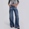 cargo jeans pantalone femmini