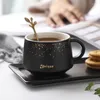 Cups Saucers European-style Personality Black Coffee Mug Ceramic Reusable Tea And Nordic Ins Style Light Luxury Espresso