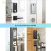 Zamknij inteligentny zamek drzwi Deadbolt USA WiFi odcisk palca Home Outdoor Front Front Waterproof Tuya Alexa App