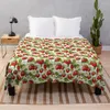 Couvertures Image de pêne à fraise sans couture Lanc de lit de lit de linge de lit Valentin Idées de cadeaux Sofa décoratif