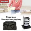 Sacs de rangement Sacs Multifonctionnels Travels Home Vêtements Claictor Organisateur Packaging Packing Makeup 3 couches Sac de suspension