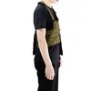 Heren Mens Koreaanse stijl Tooling Vest Men Streetwear Hip Hop Mouwloze jas Militaire multi-pocket Outdoors Tactical Coat 240320