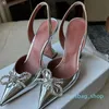 Begum Shoes Crystal-embellished Sier Mirror Face Pumps Slingbacks Spool Heels Sandals for Women S Designers Dress Shoe Evening heeled size