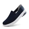 Casual schoenen vrouwen luchtkussen vrouwelijk gaas ademende flats sneakers dames buiten slip-on sok schoenen loafers zapatos mujer