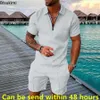 Fashion Mens Sets 3D Digital Summer Shortleved Shirtsshorts Camisetas Sportwear Tending de dos piezas 240403