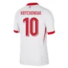 キッズポーランドサッカージャージLewandowski Home Away 2024ユーロカップポルスカナショナルチーム