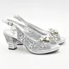 Scarpe eleganti scho e borse set per feste in donne nigerian taglie taglie borse italiane abbinate a strass