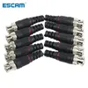 2024 10pcs BNC Male Plug Pin Solderless Straight Angle Video Adapter BNC Connector for CCTV Surveillance Camera Security System High