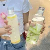 Wine Glasses 500/700ml Est Water Cup Sport Bottle With Time Scale Couple Glass Portable Container Anti-drop Outdoor