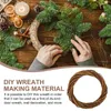 Decorative Flowers Wreath Rustic Decorations Ring Front Door Wicker Garland Willow Quality For DIY