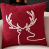 Pillow Christmas Light Luxury Cross-border Amazon Home Snowflake Reindeer Cover Does Not Contain Core