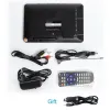 Les joueurs LeadStar D7 Portable TV DVBT2 ATSC ISDBT TDT 7INCH Digital Analog Mini Small Car Télévision Télévision USB TF MP4 H.265 AC3